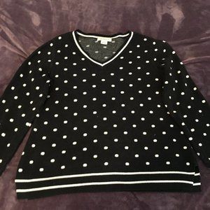 Women's Liz Claiborne Polka Dot Sweater